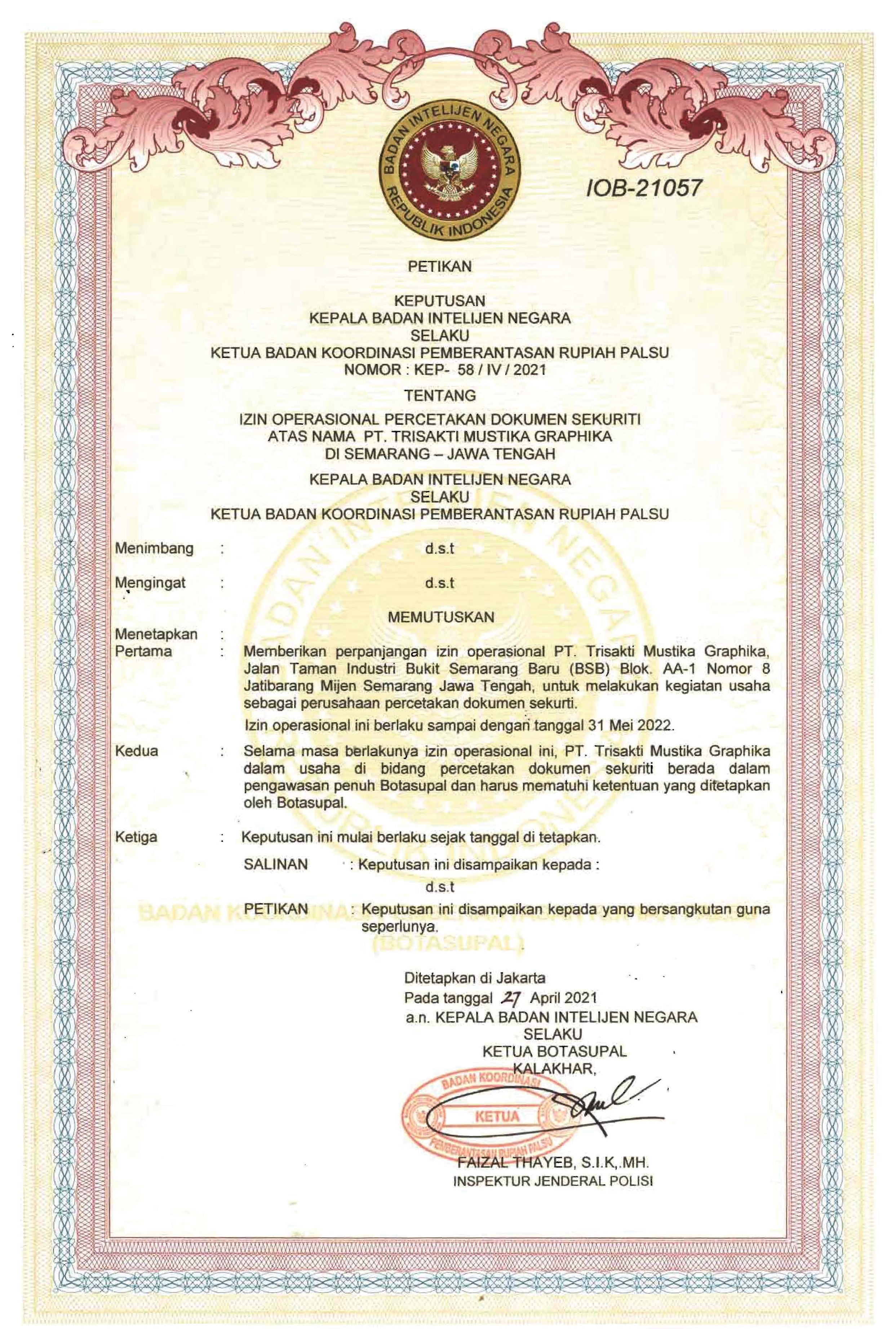 Botasupal Dokumen Security 2021-2022