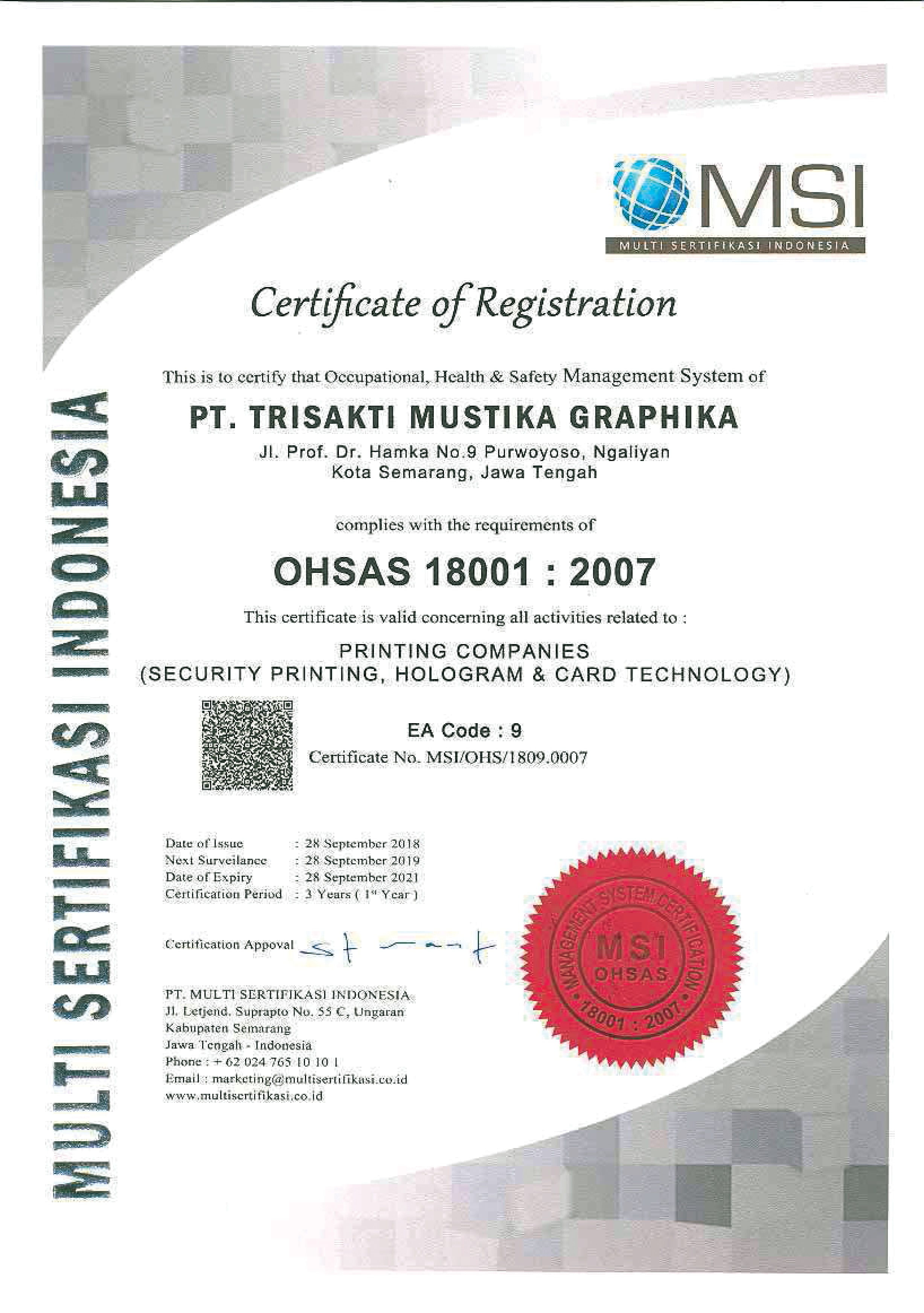 OHSAS 18001 2007